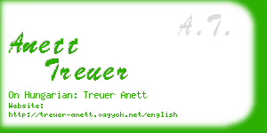 anett treuer business card